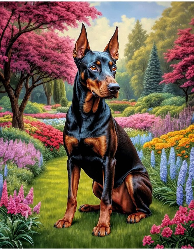 Doberman Pinscher Portrait Paintings Doberman Pinscher Portrait Paintings