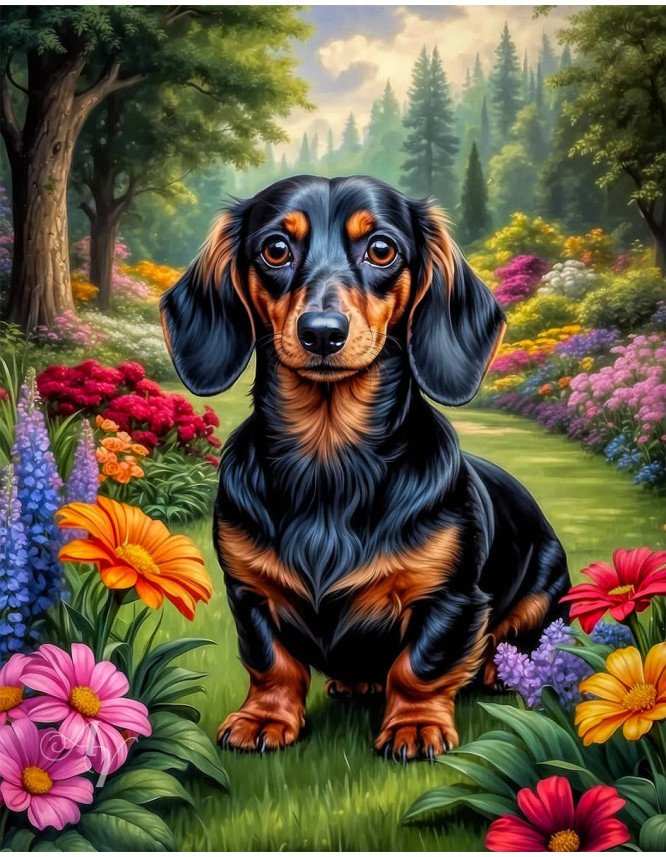 Dachshund Dog Portrait Paintings Dachshund Dog Portrait Paintings