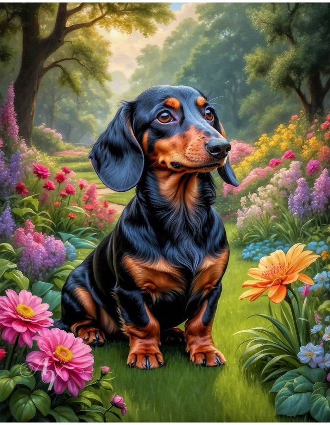 Dachshund Dog Portrait Paintings Dachshund Dog Portrait Paintings
