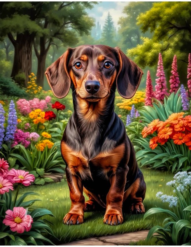 Dachshund Dog Portrait Paintings Dachshund Dog Portrait Paintings