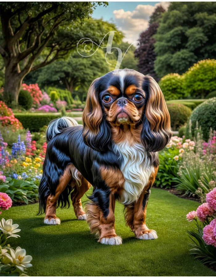 English Toy Spaniel Portrait Paintings English Toy Spaniel Portrait Paintings