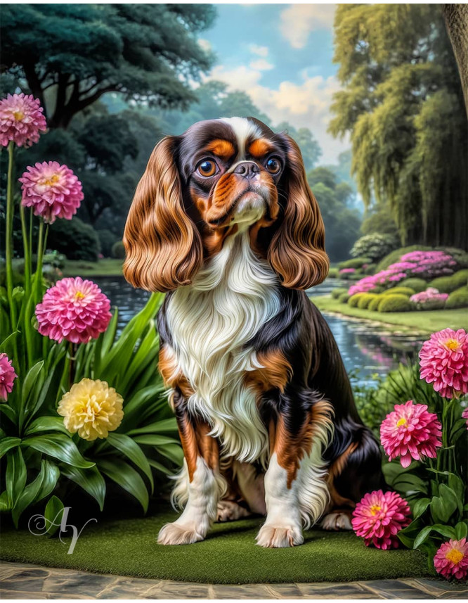 English Toy Spaniel Portrait Paintings English Toy Spaniel Portrait Paintings