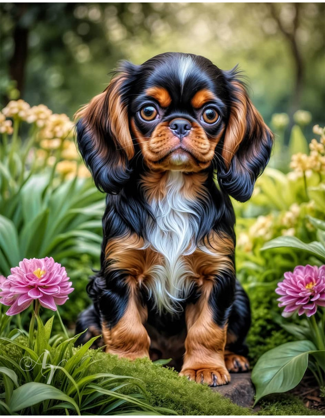 English Toy Spaniel Portrait Paintings English Toy Spaniel Portrait Paintings