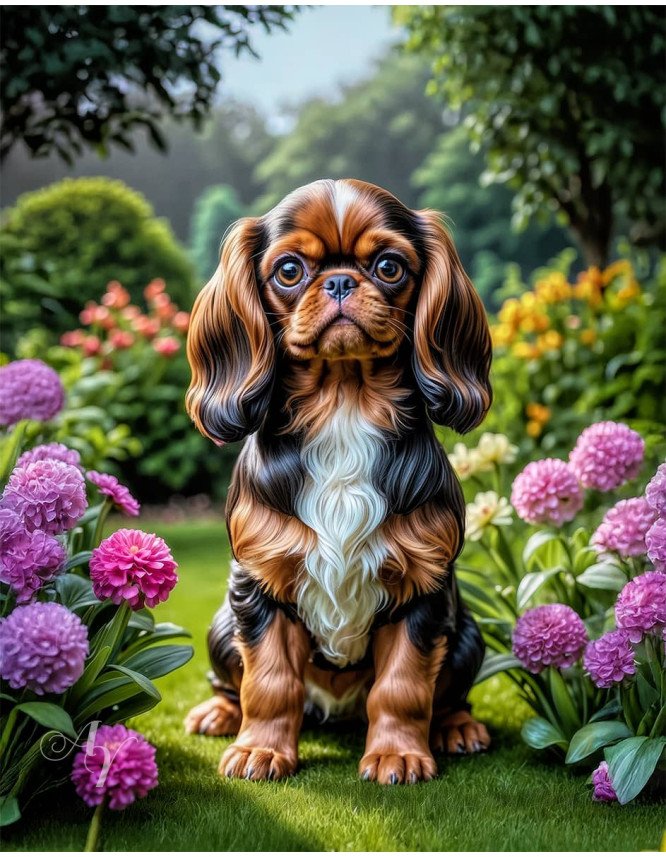 English Toy Spaniel Portrait Paintings English Toy Spaniel Portrait Paintings