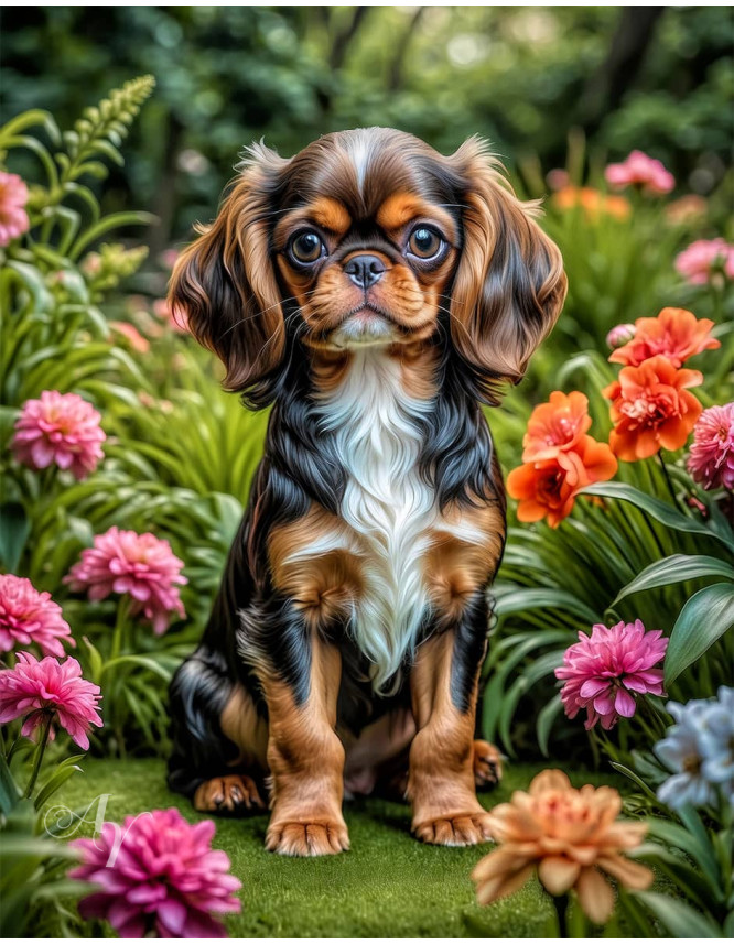 English Toy Spaniel Portrait Paintings English Toy Spaniel Portrait Paintings