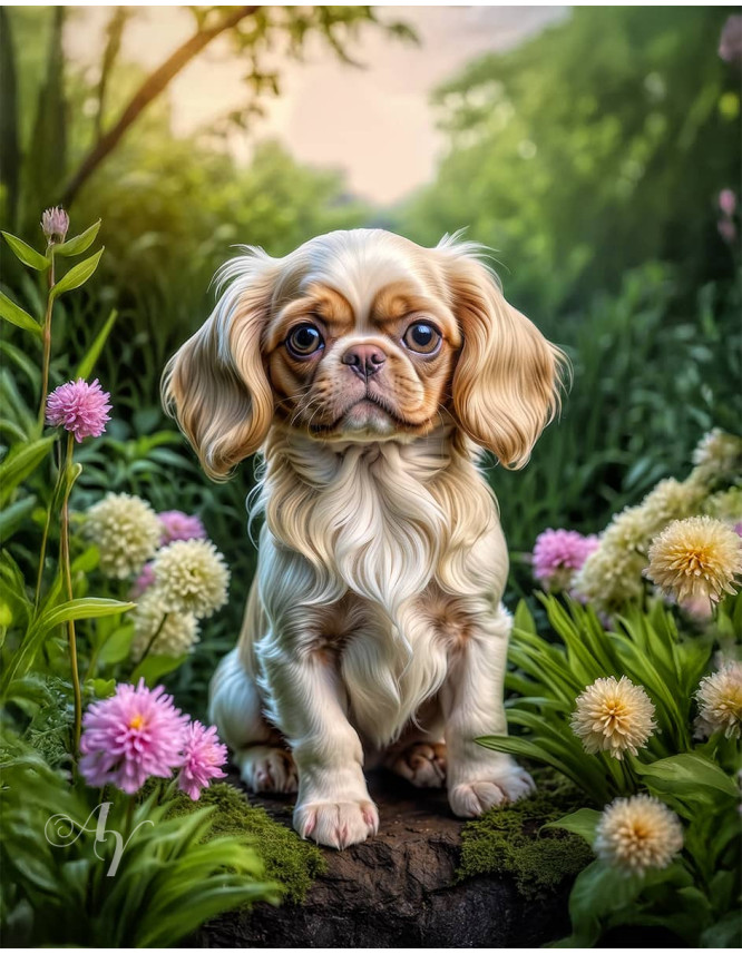 English Toy Spaniel Portrait Paintings English Toy Spaniel Portrait Paintings