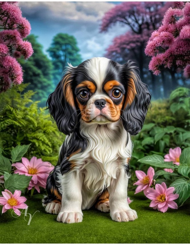 English Toy Spaniel Portrait Paintings English Toy Spaniel Portrait Paintings