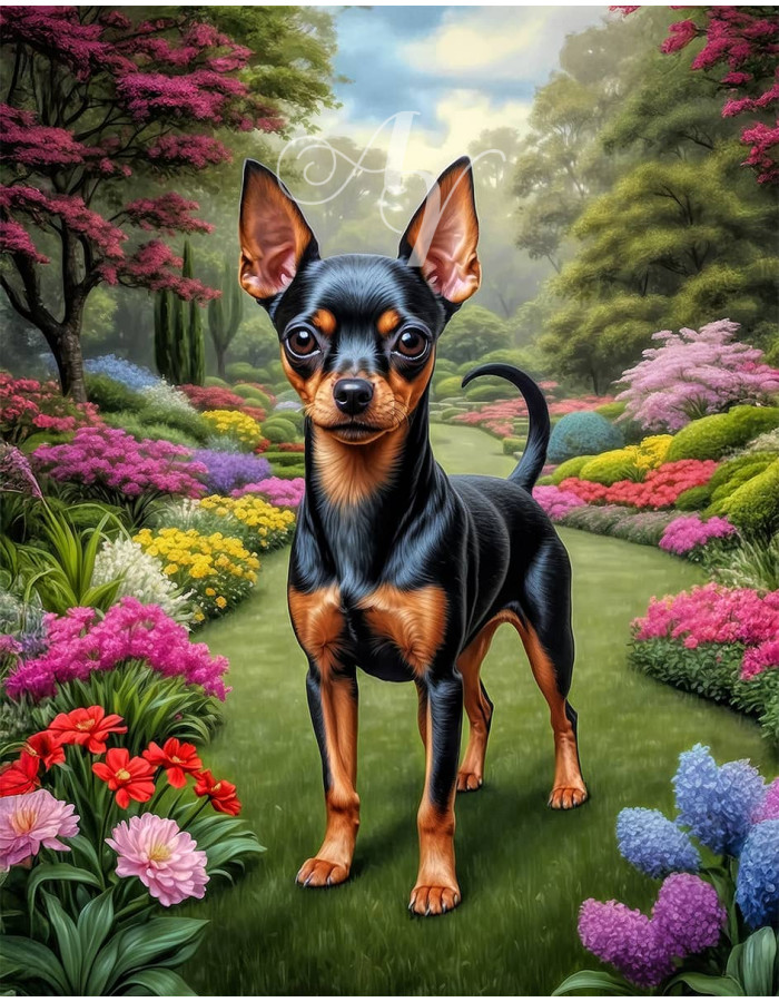 English Toy Terrier Portrait Paintings English Toy Terrier Portrait Paintings