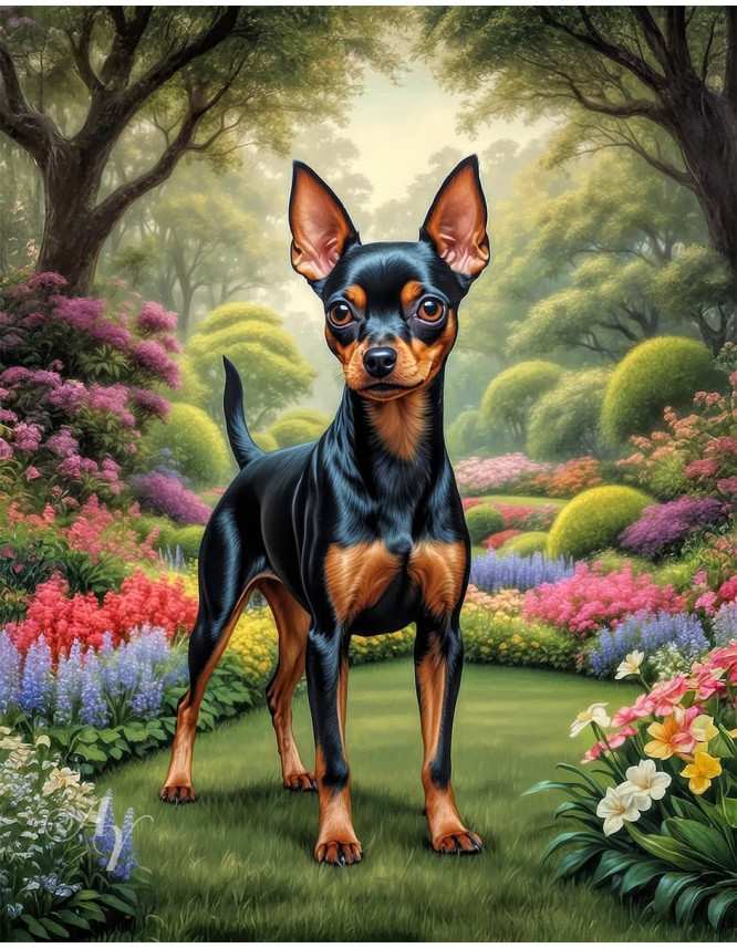 English Toy Terrier Portrait Paintings English Toy Terrier Portrait Paintings