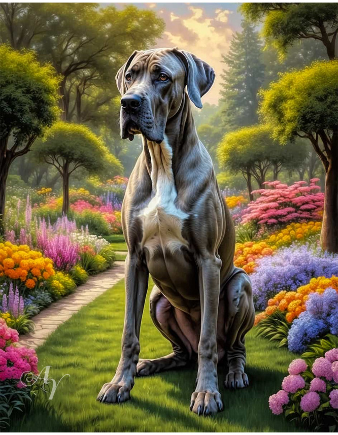 Great Dane Dog Portrait Paintings Great Dane Dog Portrait Paintings