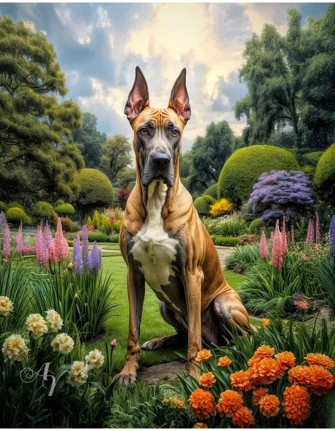 Great Dane Dog Portrait Paintings Great Dane Dog Portrait Paintings