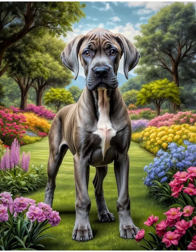 Great Dane Dog Portrait Paintings Great Dane Dog Portrait Paintings