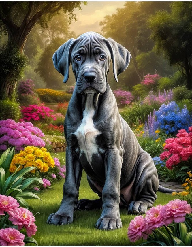 Great Dane Dog Portrait Paintings Great Dane Dog Portrait Paintings