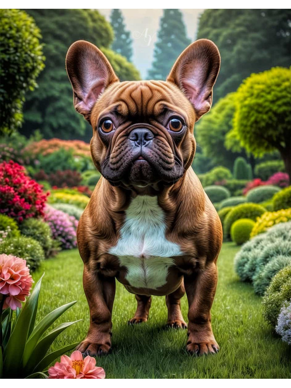 French Bulldog Portrait Paintings