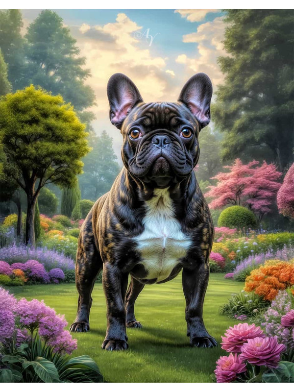 French Bulldog Portrait Paintings