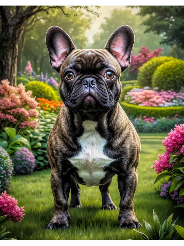 French Bulldog Portrait Paintings