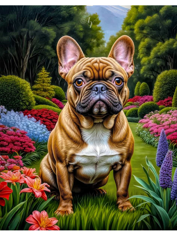 French Bulldog Portrait Paintings