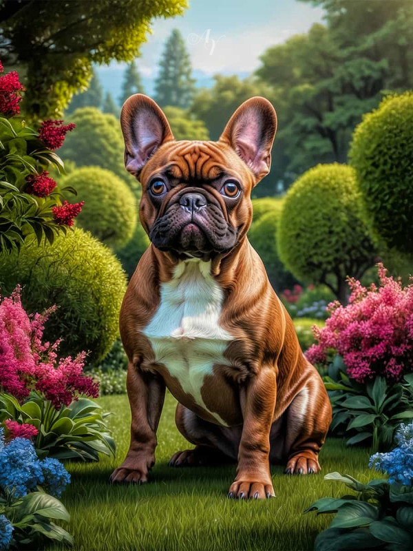 French Bulldog Portrait Paintings