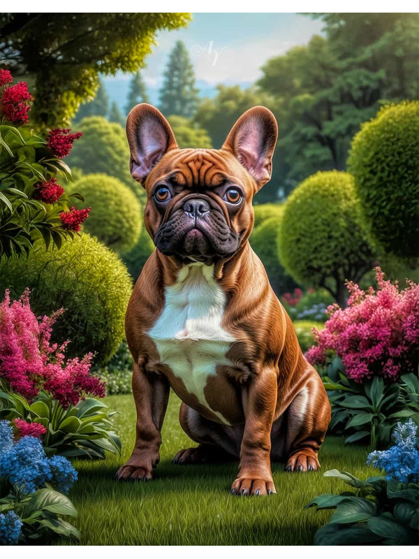 French Bulldog Portrait Paintings