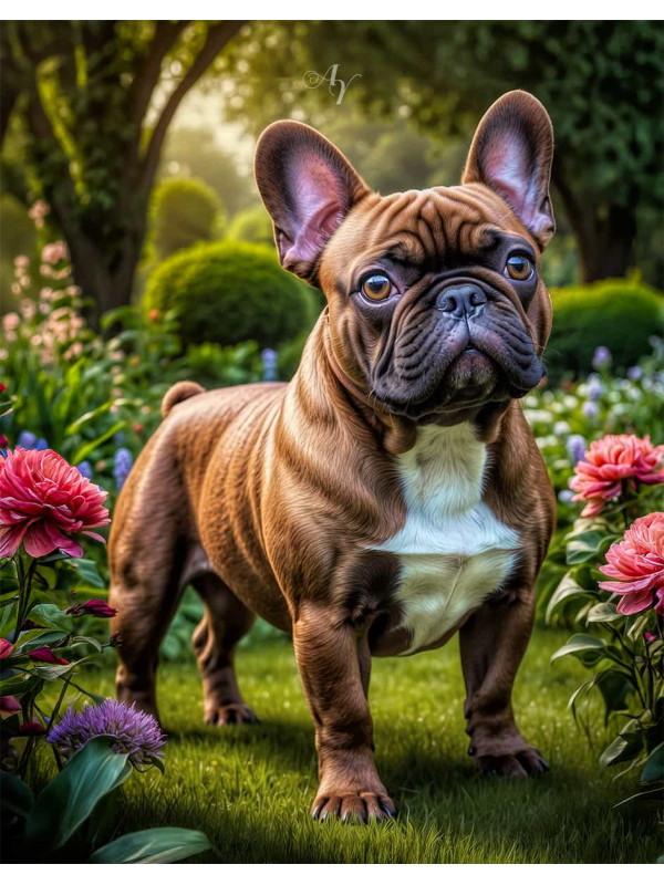 French Bulldog Portrait Paintings