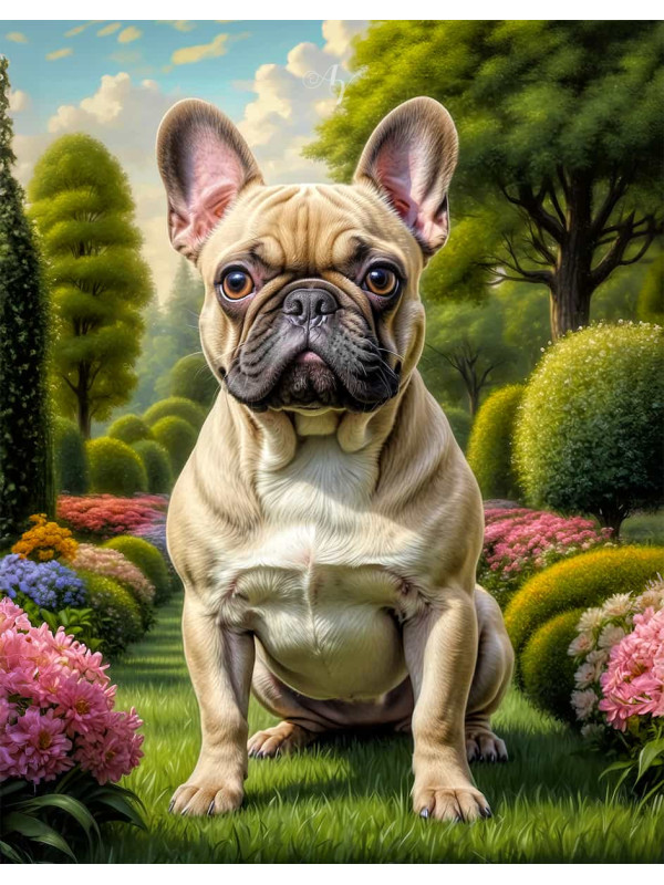 French Bulldog Portrait Paintings