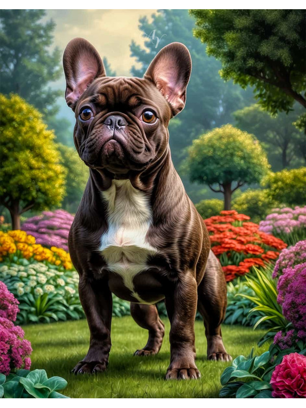 French Bulldog Portrait Paintings