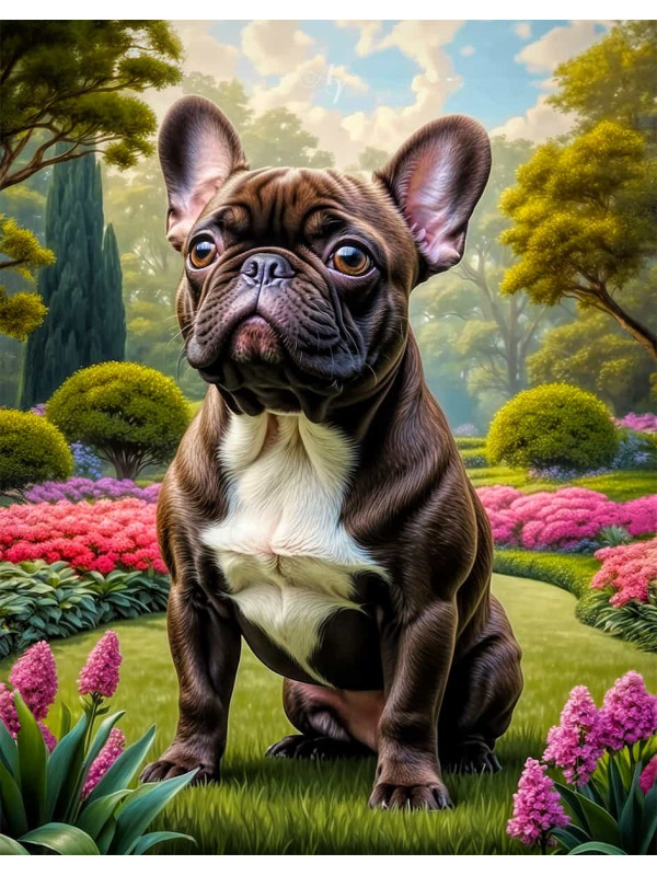 French Bulldog Portrait Paintings