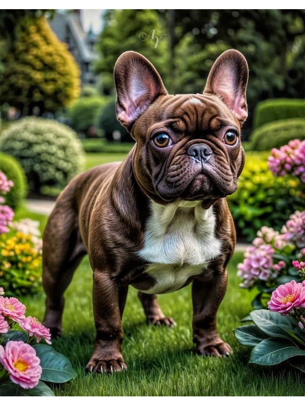 French Bulldog Portrait Paintings