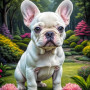 French Bulldog Puppy Portrait Paintings