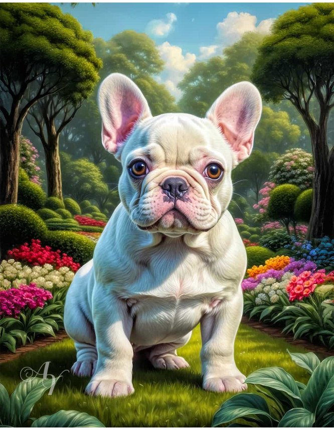 French Bulldog Puppy Portrait Paintings French Bulldog Puppy Portrait Paintings