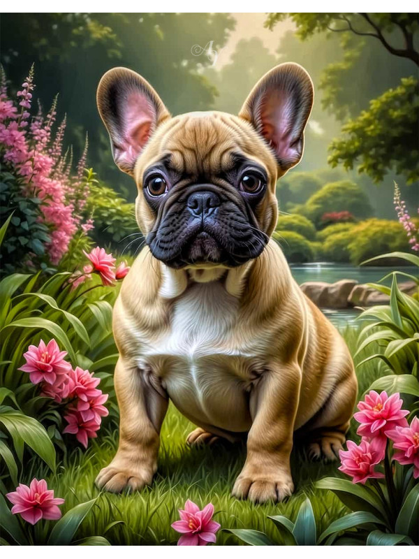 French Bulldog Portrait Paintings