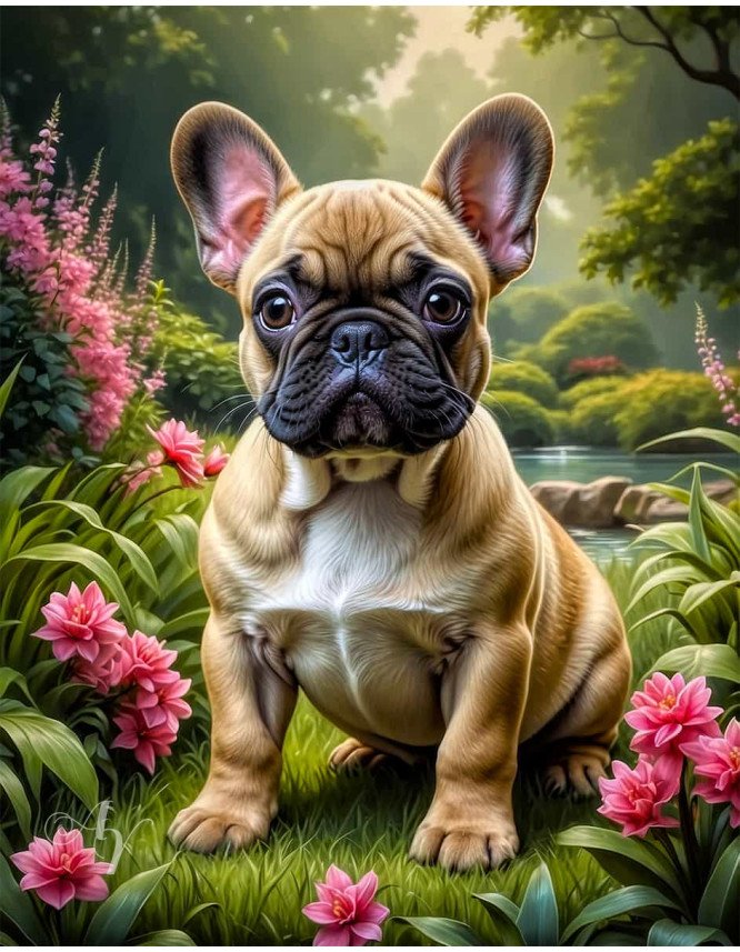 French Bulldog Puppy Portrait Paintings French Bulldog Puppy Portrait Paintings