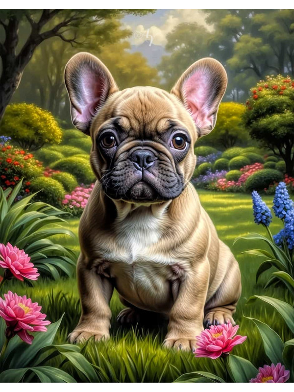 French Bulldog Portrait Paintings