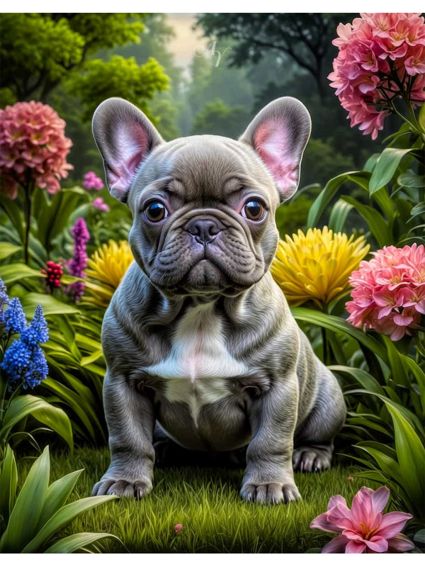 French Bulldog Portrait Paintings