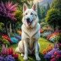 German Shepherd Dog Portrait Paintings