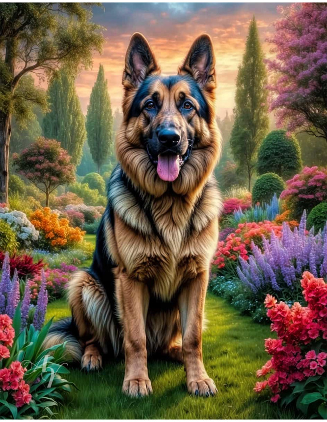 German Shepherd Dog Portrait Paintings German Shepherd Dog Portrait Paintings