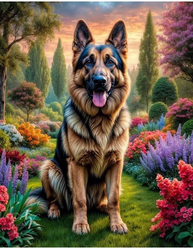 German Shepherd Dog Portrait Paintings German Shepherd Dog Portrait Paintings