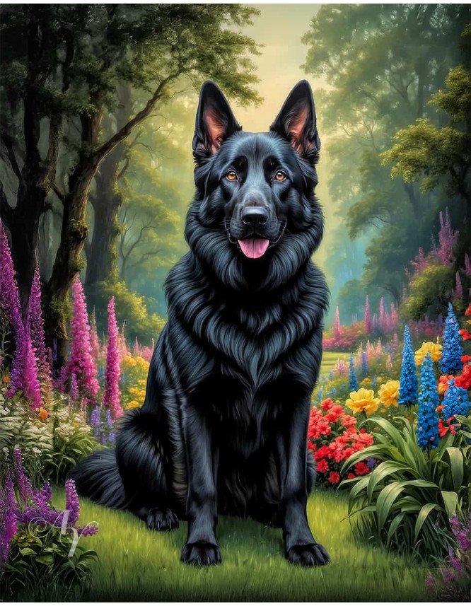 German Shepherd Dog Portrait Paintings German Shepherd Dog Portrait Paintings