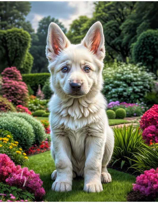 German Shepherd Puppy Portrait Paintings German Shepherd Puppy Portrait Paintings