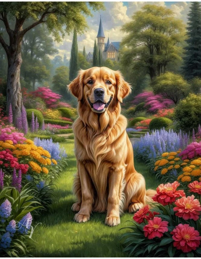 Golden Retriever Portrait Paintings Golden Retriever Portrait Paintings