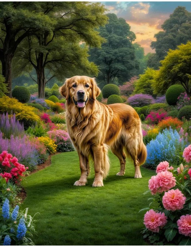 Golden Retriever Portrait Paintings Golden Retriever Portrait Paintings