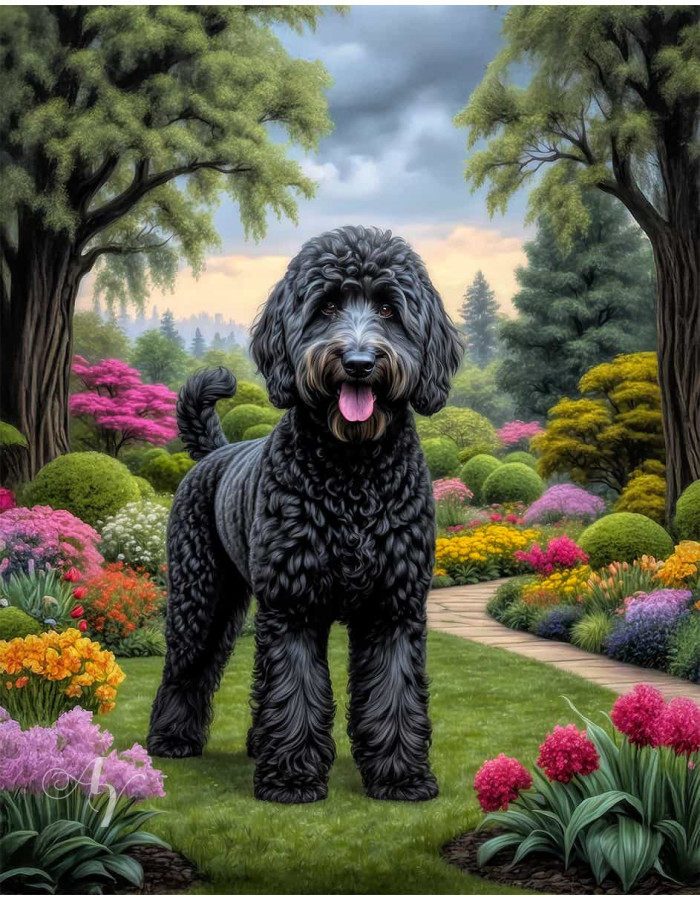 Goldendoodle Dog Portrait Paintings Goldendoodle Dog Portrait Paintings