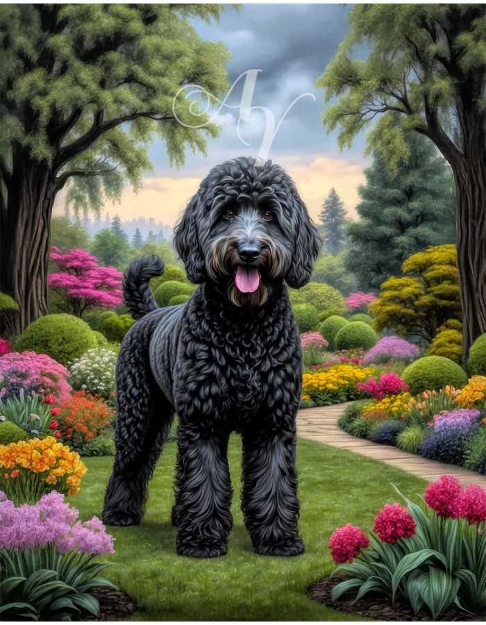 Goldendoodle Dog Portrait Paintings Goldendoodle Dog Portrait Paintings