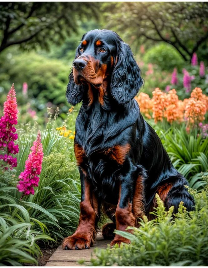 Gordon Setter Portrait Paintings Gordon Setter Portrait Paintings