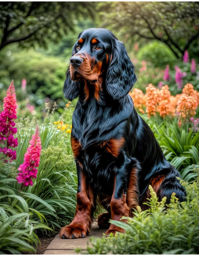 Gordon Setter Portrait Paintings Gordon Setter Portrait Paintings