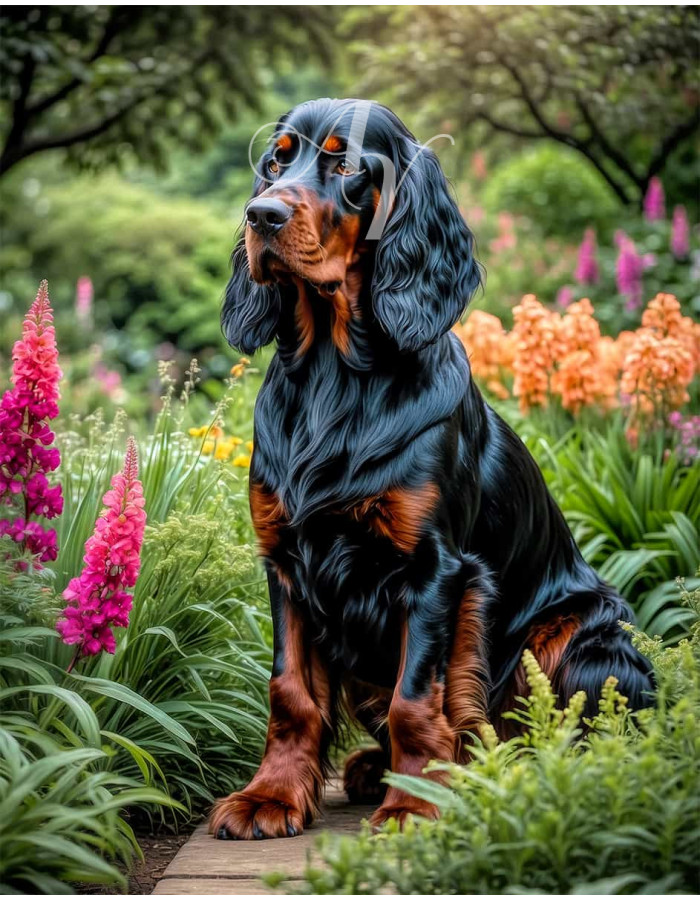 Gordon Setter Portrait Paintings Gordon Setter Portrait Paintings