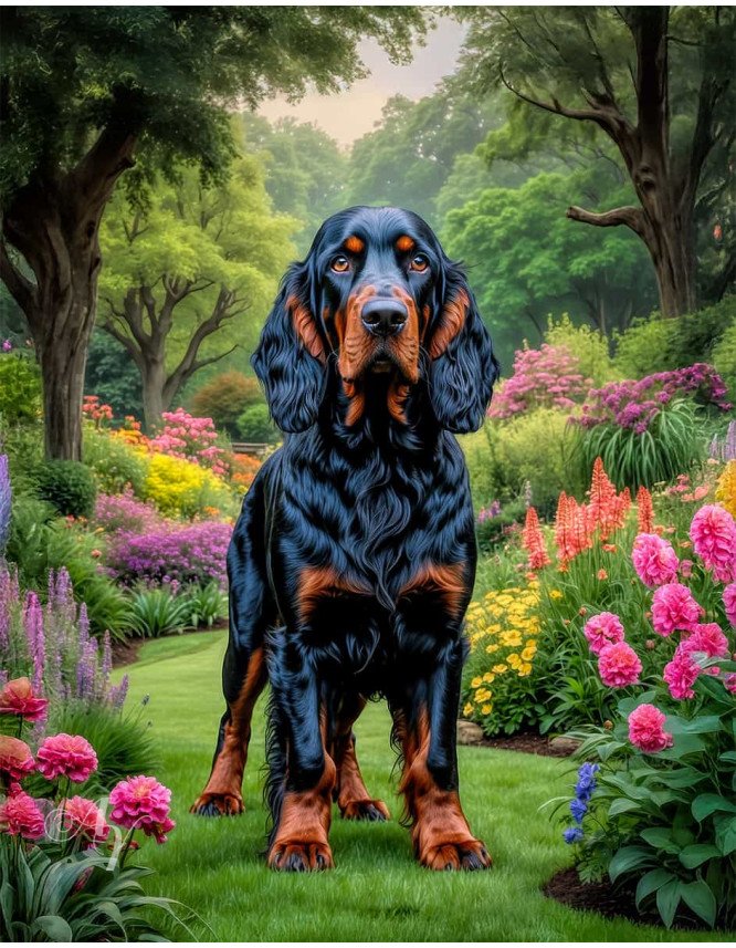 Gordon Setter Portrait Paintings Gordon Setter Portrait Paintings