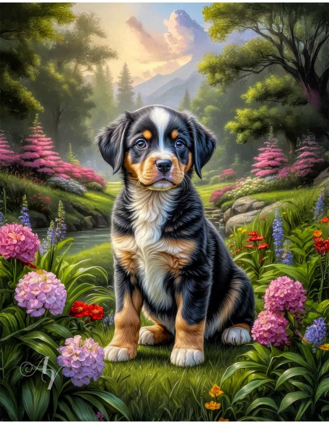 Greater Swiss Mountain Dog Portrait Paintings Greater Swiss Mountain Dog Portrait Paintings