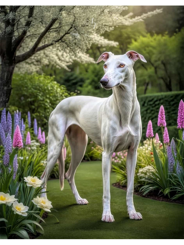 Greyhound Dog Portrait Paintings