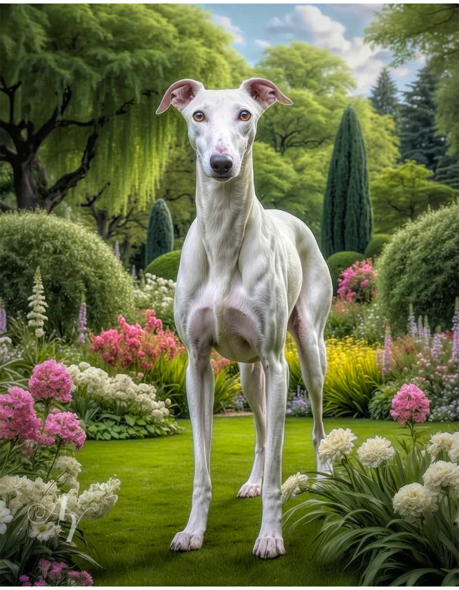Greyhound Dog Portrait Paintings Greyhound Dog Portrait Paintings